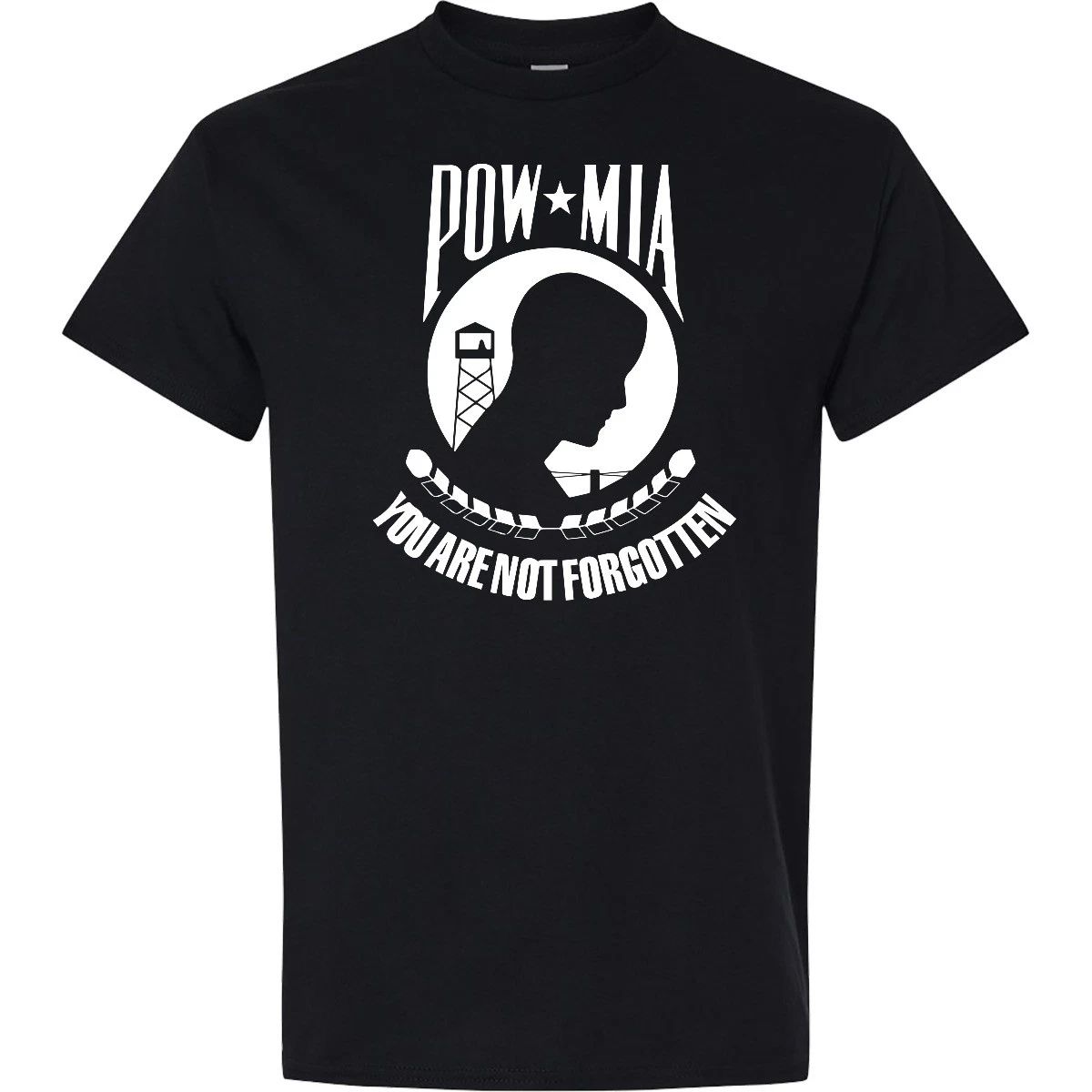 Inktastic POW MIA White T-Shirt Pow:mia Solder Usa Remember September Not Mens Unisex T-shirt, Sweatshirt, Hoodie, Long Sleeve Tee - T-Shirt, Sweatshirt, Hoodie