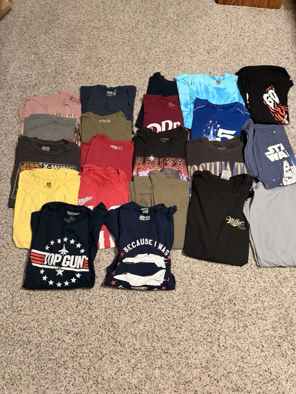 Mens Tshirt Lot L and XL 21 shirts Unisex T-shirt, Sweatshirt, Hoodie, Long Sleeve Tee - T-Shirt, Sweatshirt, Hoodie