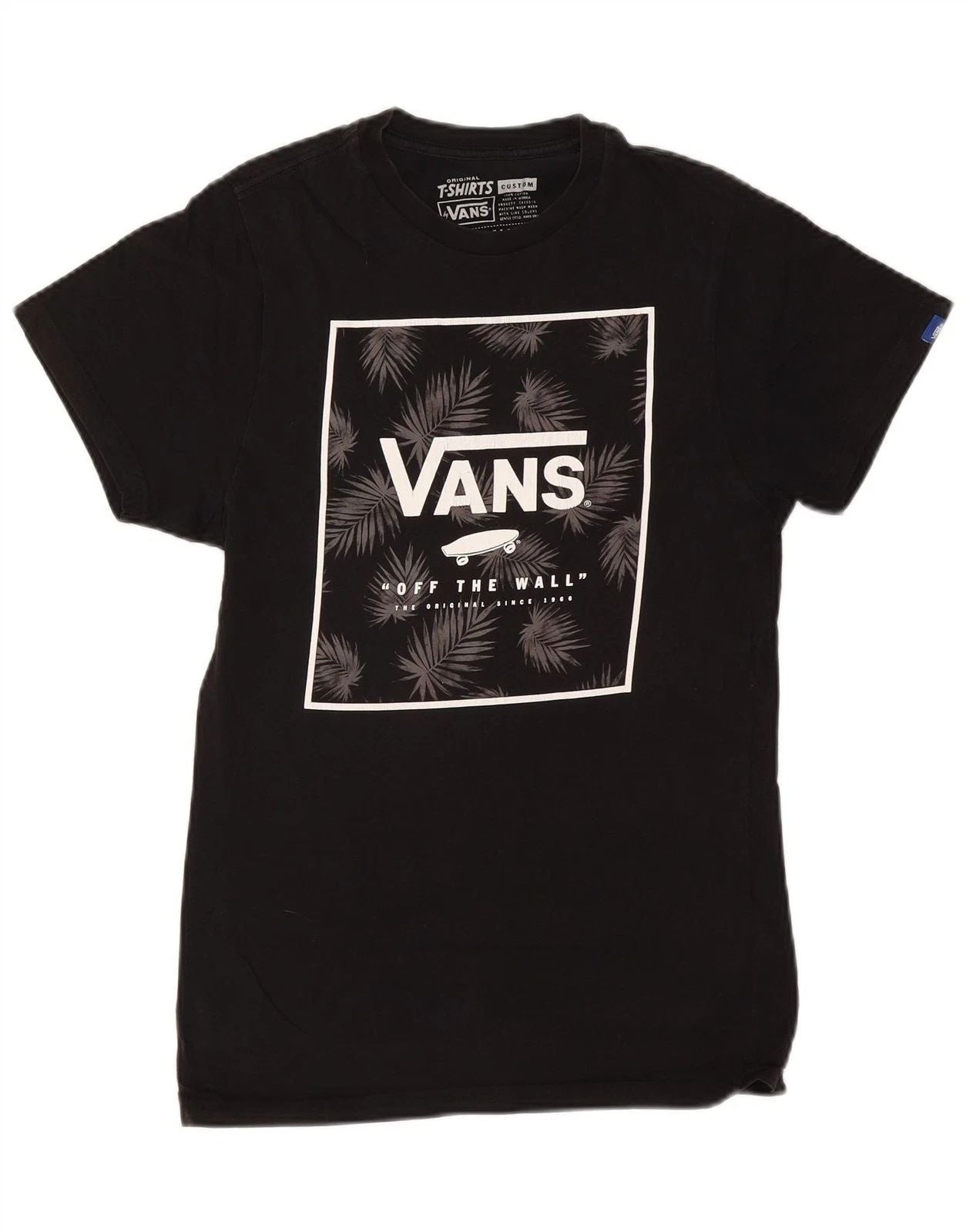 VANS Mens Custom Fit Graphic T-Shirt Top Small Black Cotton DH47 Unisex T-shirt, Sweatshirt, Hoodie, Long Sleeve Tee - T-Shirt, Sweatshirt, Hoodie