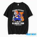 Damn Right I Am An Illinois Fighting Illini Fan Win Or Lose Tshirts Sweater Unisex T-shirt, Sweatshirt, Hoodie, Long Sleeve Tee - T-Shirt, Sweatshirt, Hoodie