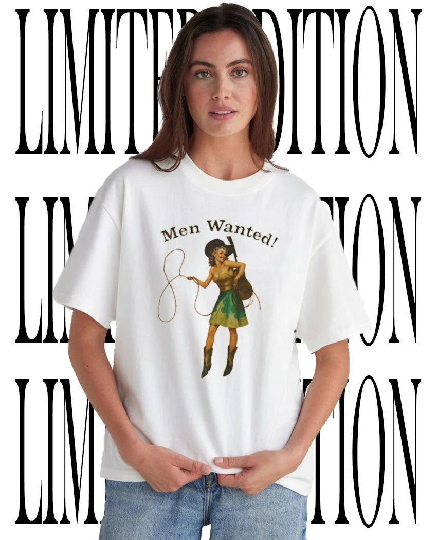Men wanted cowgirl shirt Unisex T-shirt, Sweatshirt, Hoodie, Long Sleeve Tee - T-Shirt, Sweatshirt, Hoodie