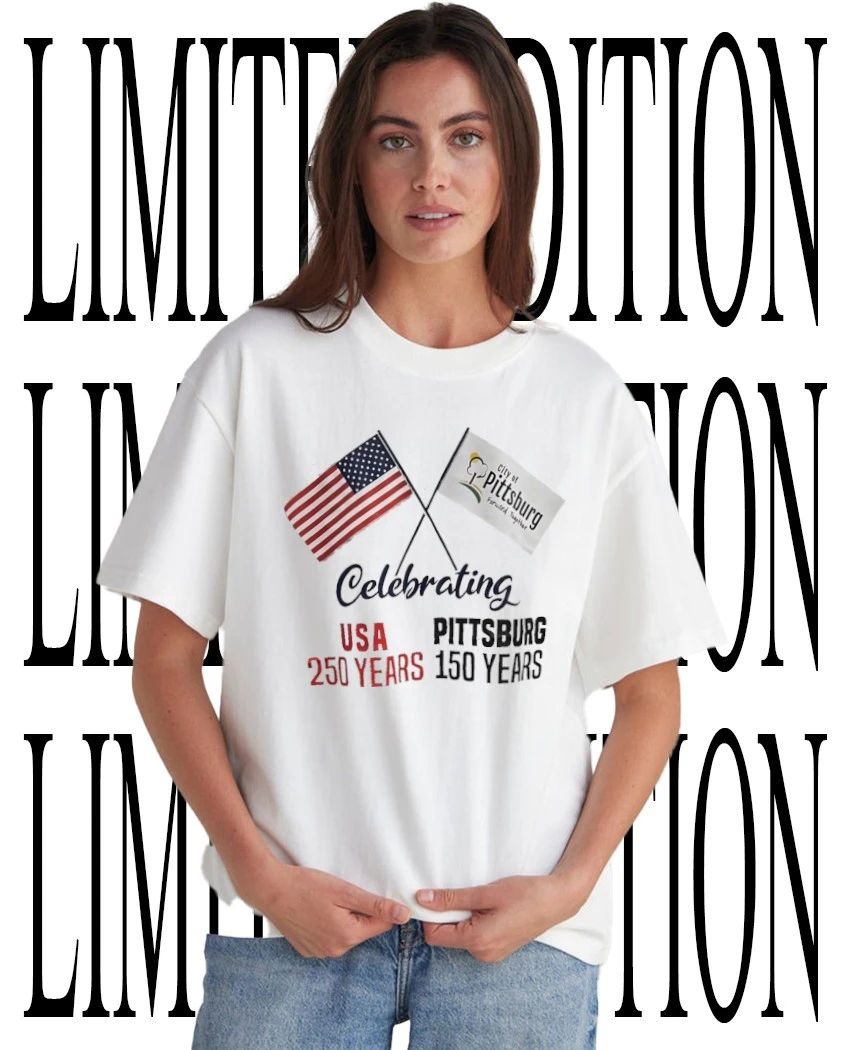 Celebrating 250th anniversary USA and 150th anniversary Pittsburg flag shirt Unisex T-shirt, Sweatshirt, Hoodie, Long Sleeve Tee - T-Shirt, Sweatshirt, Hoodie