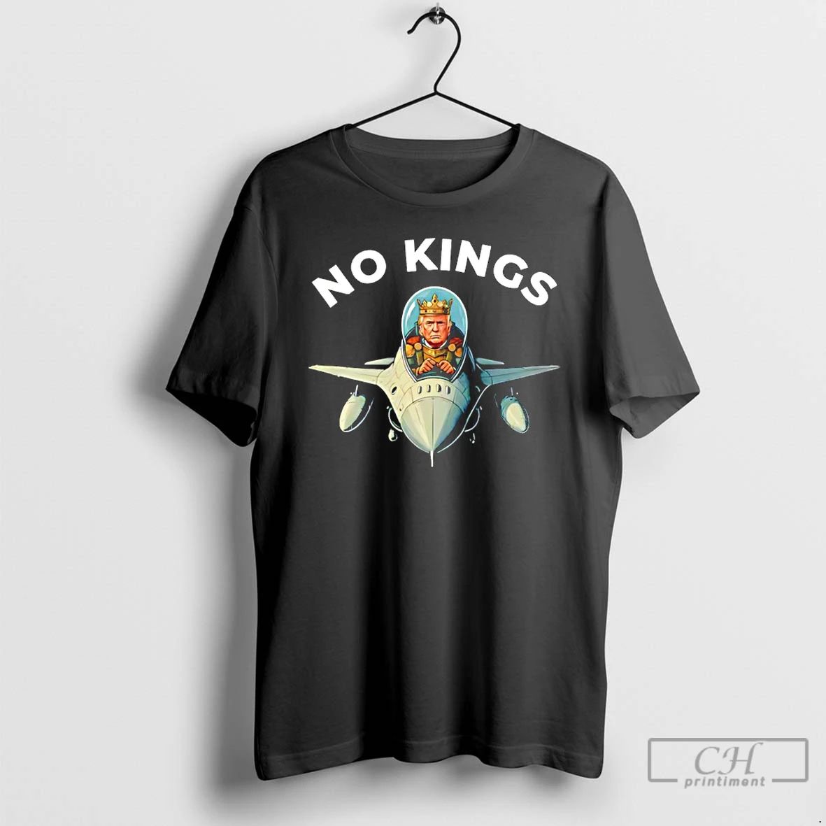 Classic No Kings In America King Trump Ai Jet T Shirts Unisex T-shirt, Sweatshirt, Hoodie, Long Sleeve Tee - T-Shirt, Sweatshirt, Hoodie
