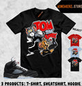 Shirt Match AJ 5 OG Black Metallic Reimagined Sneaker Tee Sneakerhead Cat Mouse Unisex T-shirt, Sweatshirt, Hoodie, Long Sleeve Tee - T-Shirt, Sweatshirt, Hoodie