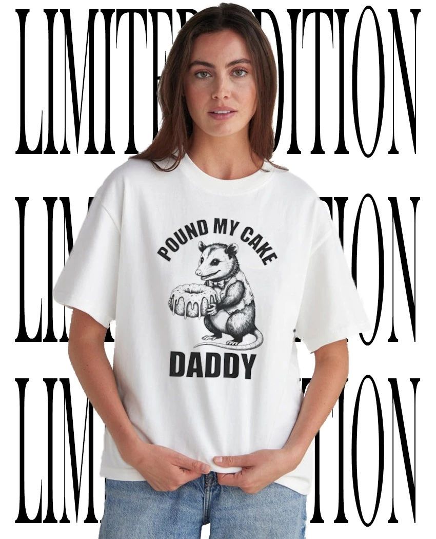 Opossum donut pound my cake daddy shirt Unisex T-shirt, Sweatshirt, Hoodie, Long Sleeve Tee - T-Shirt, Sweatshirt, Hoodie