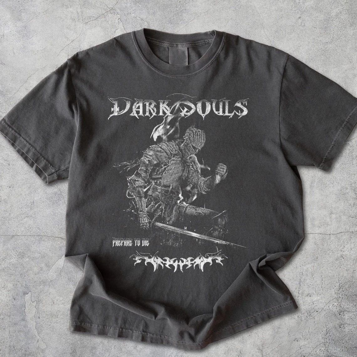 Vintage Dark Souls Distressed T Shirt, Retro Video Game Tee, Gaming Fan Apparel Unisex T-shirt, Sweatshirt, Hoodie, Long Sleeve Tee - T-Shirt, Sweatshirt, Hoodie