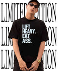 Lift Heavy eat ass hoodie Unisex T-shirt, Sweatshirt, Hoodie, Long Sleeve Tee - T-Shirt, Sweatshirt, Hoodie