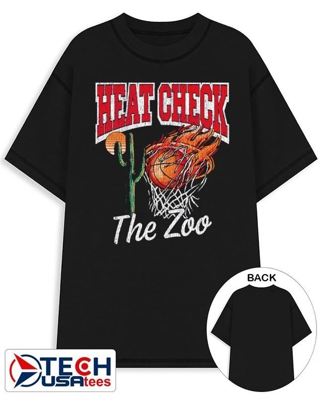 Arizona Wildcats Heat Check The Zoo shirt Unisex T-shirt, Sweatshirt, Hoodie, Long Sleeve Tee - T-Shirt, Sweatshirt, Hoodie