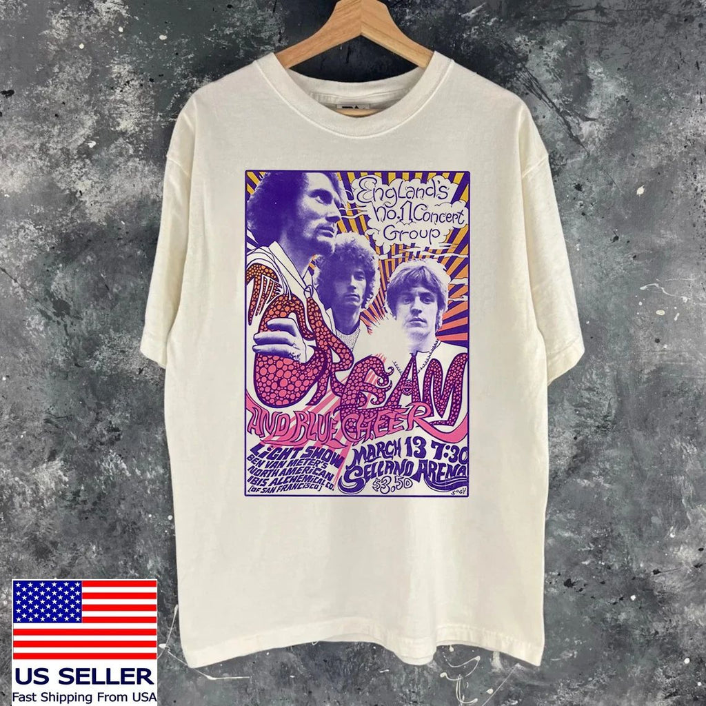 Cream Band The Music Of Cream T Shirt Full Size S-5XL SS628 Unisex T-shirt, Sweatshirt, Hoodie, Long Sleeve Tee - T-Shirt, Sweatshirt, Hoodie
