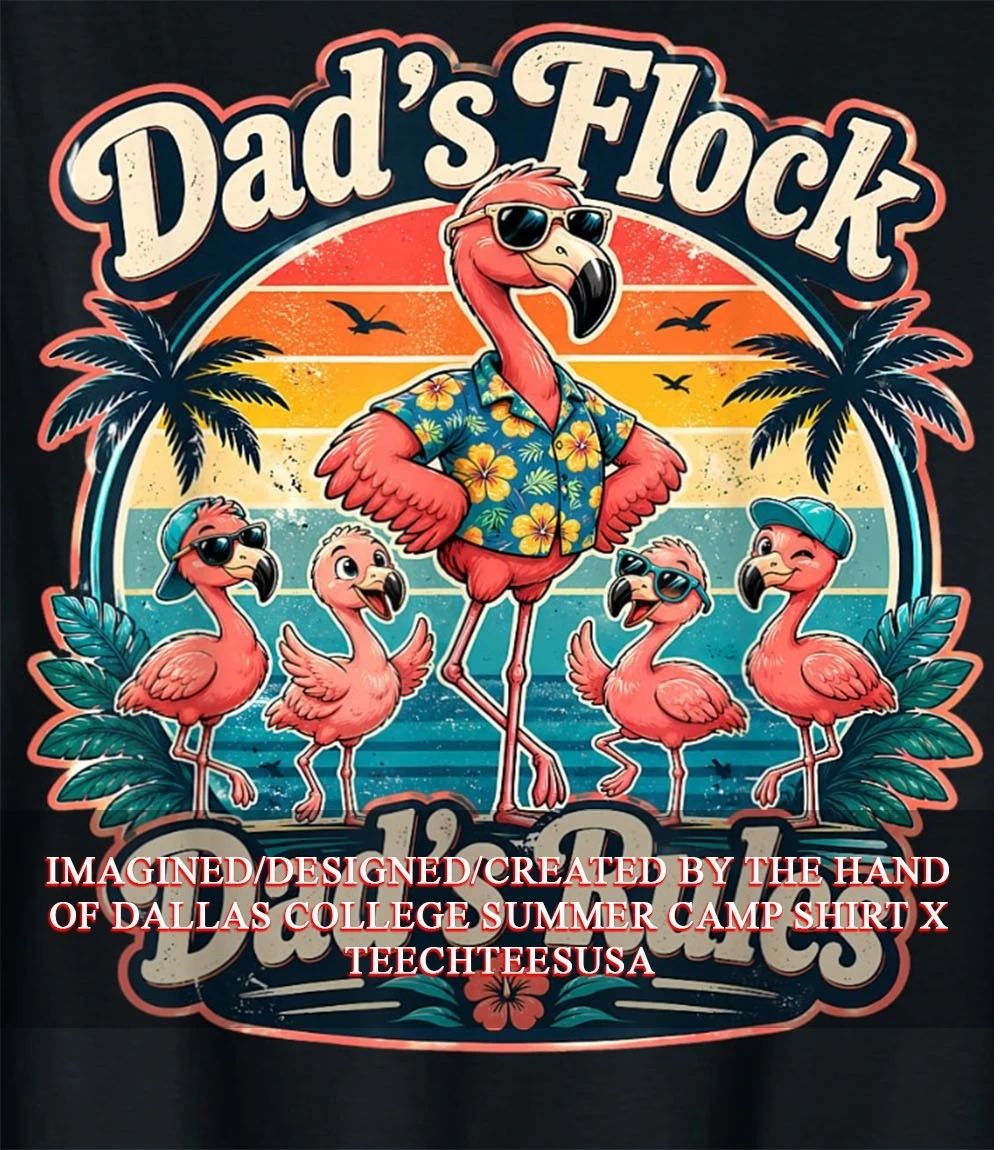 Dads flock dad rules Flamingo shirt Unisex T-shirt, Sweatshirt, Hoodie, Long Sleeve Tee - T-Shirt, Sweatshirt, Hoodie