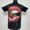Bite the Bullet Hot Lips T-Shirt Hip Hop Urban Fashion Street Wear Black Size: M Unisex T-shirt, Sweatshirt, Hoodie, Long Sleeve Tee - T-Shirt, Sweatshirt, Hoodie