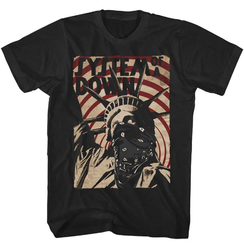 System of a Down Liberty Mens T Shirt Music Classic Concert Rock Band Tee Black Unisex T-shirt, Sweatshirt, Hoodie, Long Sleeve Tee - T-Shirt, Sweatshirt, Hoodie