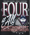 Four it All UConn Huskies 2026 NCAA Womens Basketball Tournament March Madness Final Four shirt - T-Shirt, Sweatshirt, Hoodie