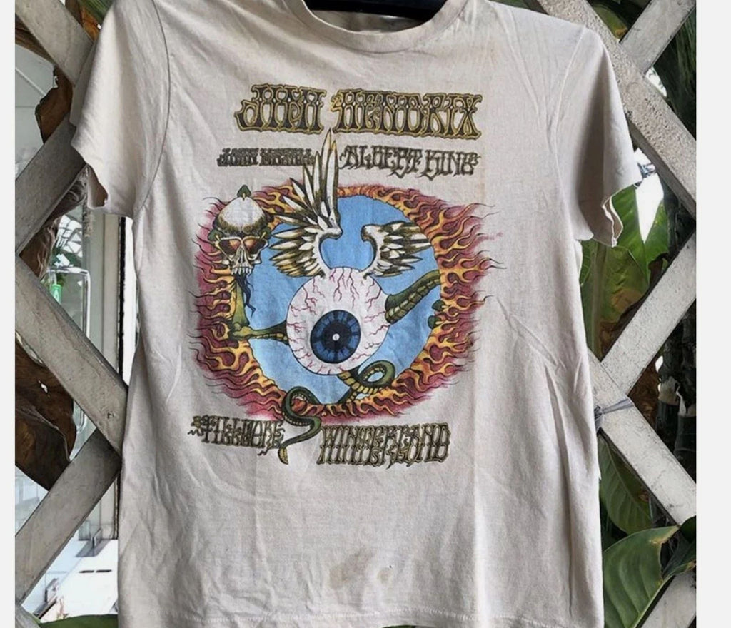 90s Jimi Hendrix Retro Style White Short Sleeve Remake T shirt S-5XL Unisex T-shirt, Sweatshirt, Hoodie, Long Sleeve Tee - T-Shirt, Sweatshirt, Hoodie