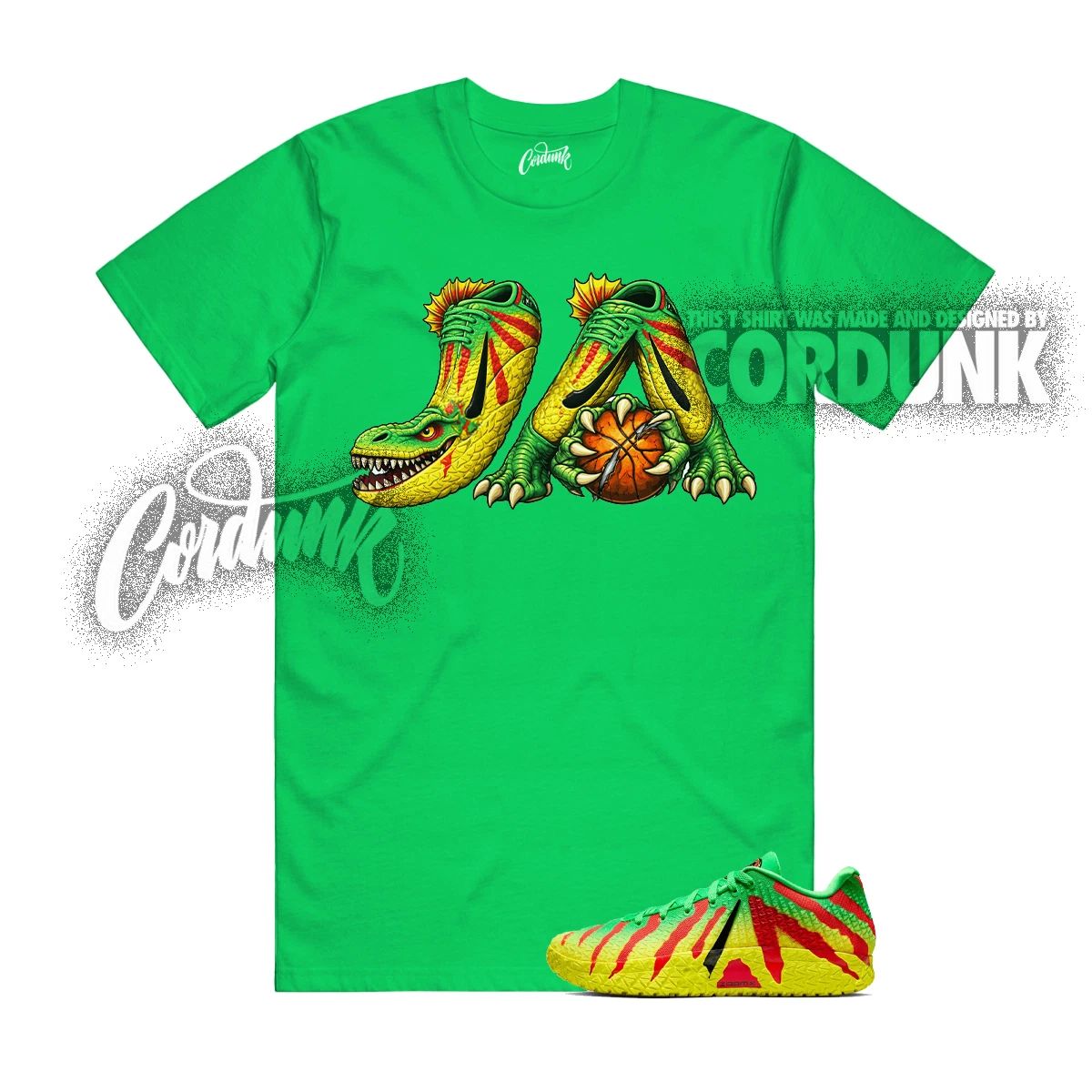 Ja 3 Explorer Green Spark Black University Red Dynamic Yellow T Shirt Match JA Unisex T-shirt, Sweatshirt, Hoodie, Long Sleeve Tee - T-Shirt, Sweatshirt, Hoodie