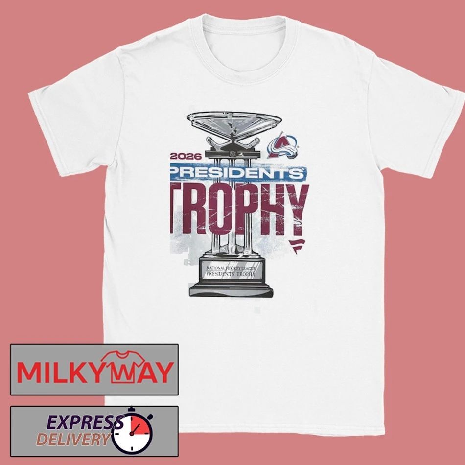 Colorado Avalanche NHL 2026 Presidents Trophy Winner Stanley Cup Playoffs 2026 t-shirts Unisex T-shirt, Sweatshirt, Hoodie, Long Sleeve Tee - T-Shirt, Sweatshirt, Hoodie
