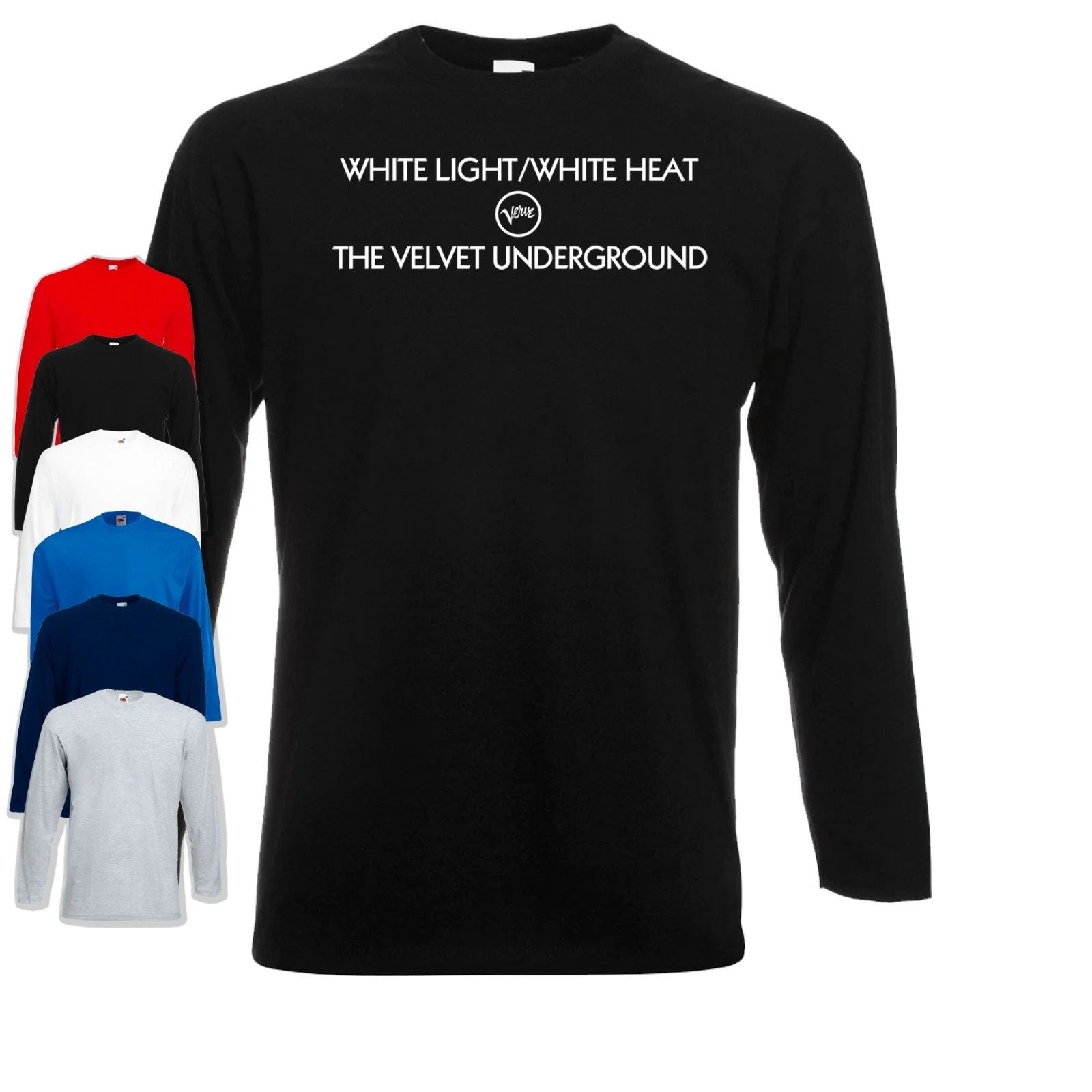 White Light White Heat Long Sleeve T-Shirt The Velvet Underground Jumper | Unisex T-shirt, Sweatshirt, Hoodie, Long Sleeve Tee - T-Shirt, Sweatshirt, Hoodie