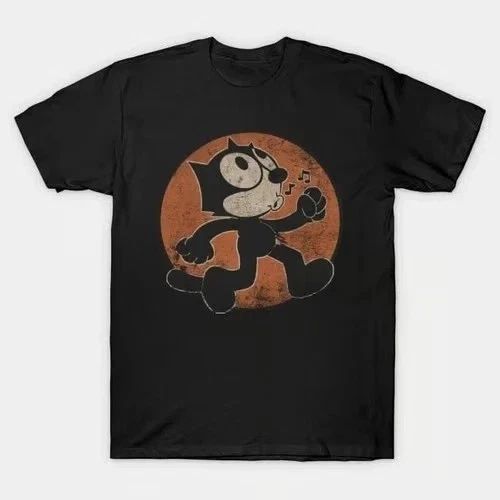 Felix The Cat Distressed Graphic T Shirt Full Size S-5XL Unisex T-shirt, Sweatshirt, Hoodie, Long Sleeve Tee - T-Shirt, Sweatshirt, Hoodie