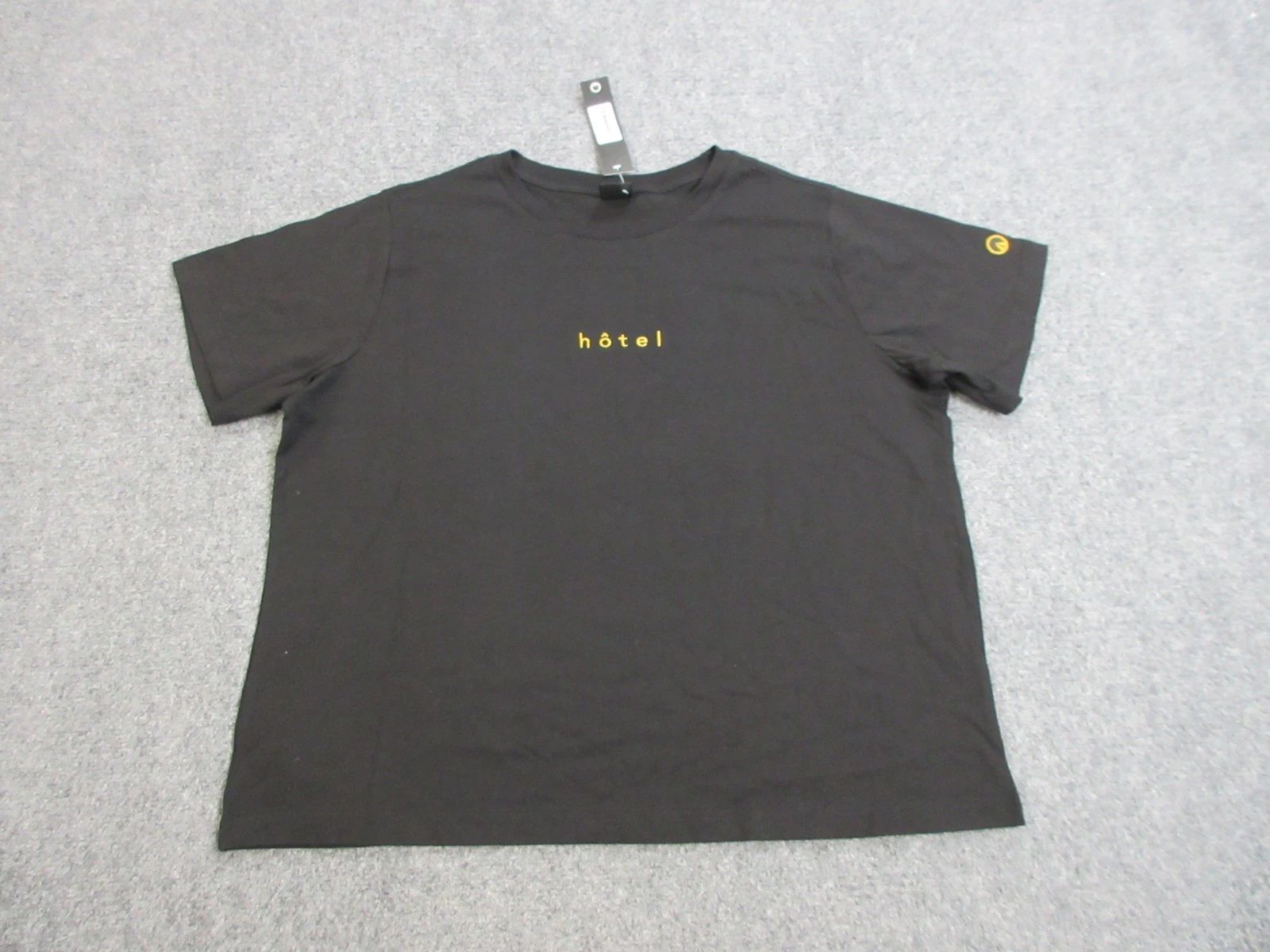 UNKNWN Hotel Shirt Mens XL Black Minimalist Embroidered Tee Modern Streetwear Unisex T-shirt, Sweatshirt, Hoodie, Long Sleeve Tee - T-Shirt, Sweatshirt, Hoodie