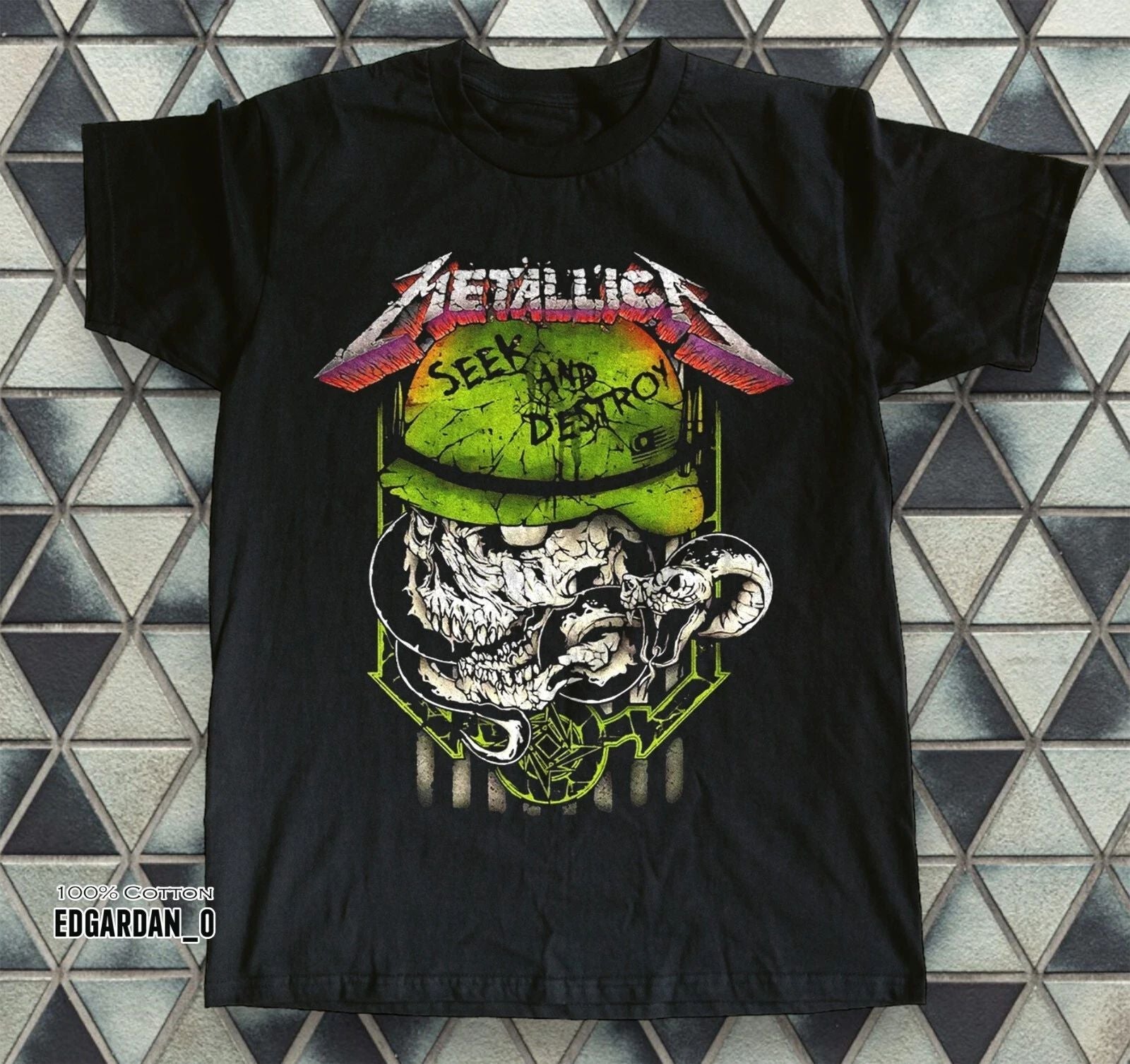 Metallica Seek And Destroy Black Unisex T-shirt Size S-5XL Unisex T-shirt, Sweatshirt, Hoodie, Long Sleeve Tee - T-Shirt, Sweatshirt, Hoodie
