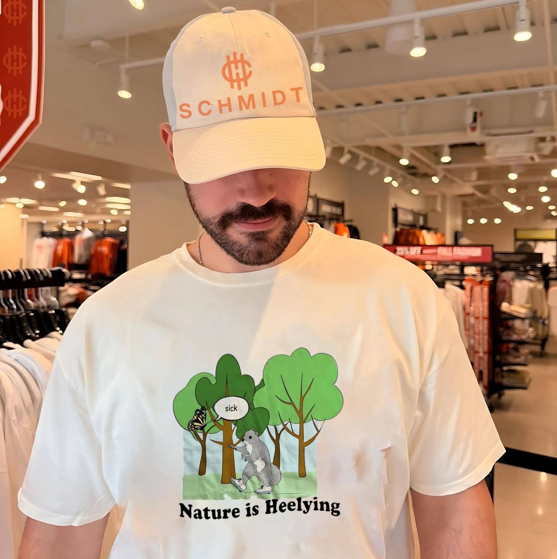 Nature is heelying squirrel heelys funny animal shirt Unisex T-shirt, Sweatshirt, Hoodie, Long Sleeve Tee - T-Shirt, Sweatshirt, Hoodie