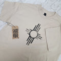 New Mexico Southwestern Zia Symbol T-Shirt Handmade Lino Print Shirt Block Print Unisex T-shirt, Sweatshirt, Hoodie, Long Sleeve Tee - T-Shirt, Sweatshirt, Hoodie