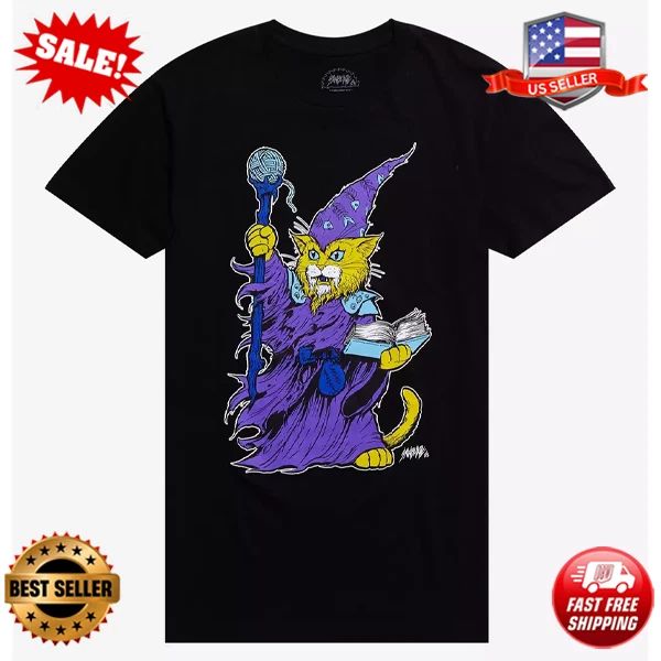 Wizard Cat T-Shirt Unisex T-shirt, Sweatshirt, Hoodie, Long Sleeve Tee - T-Shirt, Sweatshirt, Hoodie