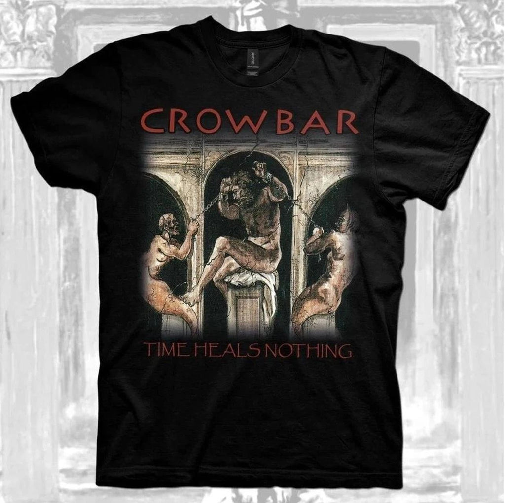 Crowbar Time Heals Nothing black and red band tee Unisex T-shirt, Sweatshirt, Hoodie, Long Sleeve Tee - T-Shirt, Sweatshirt, Hoodie
