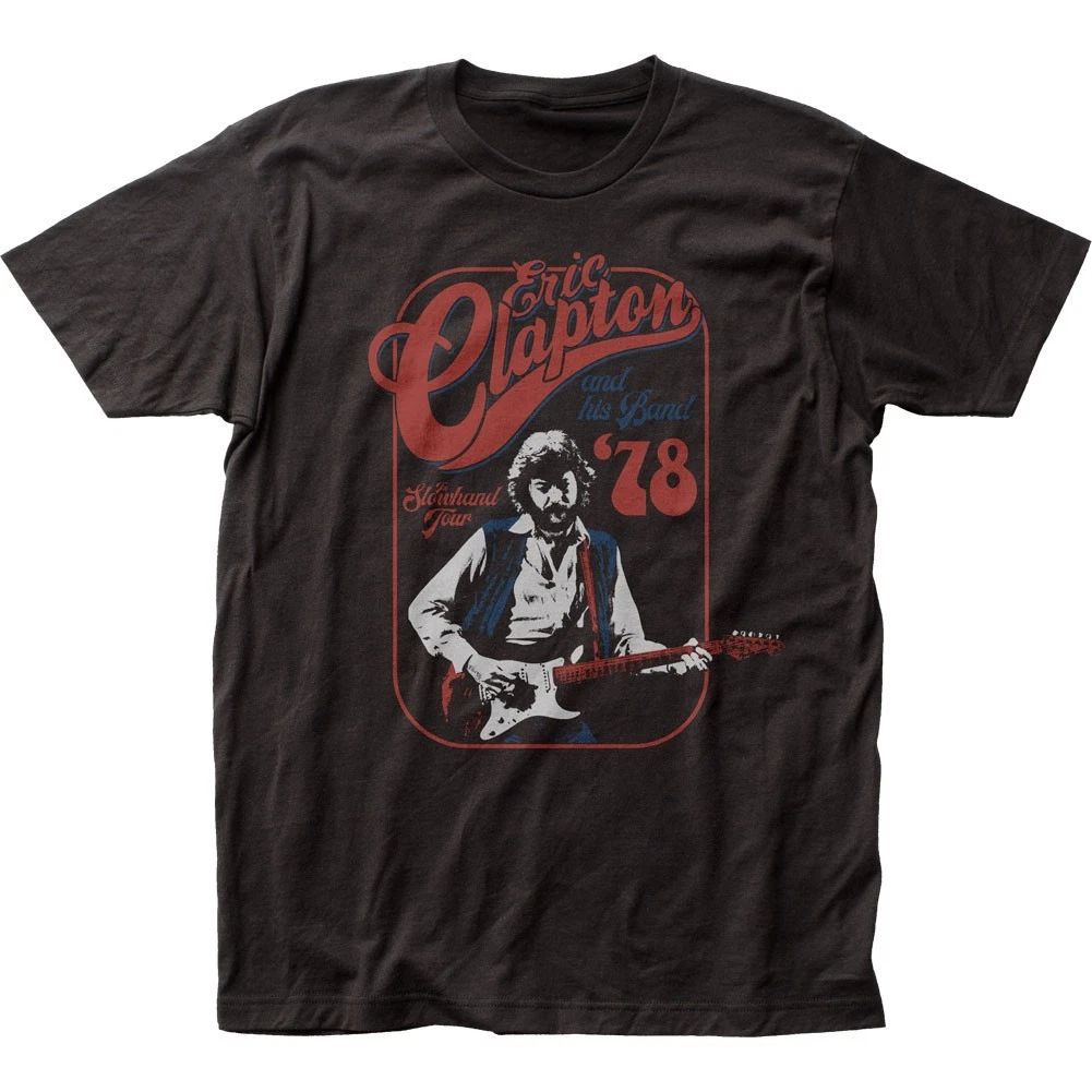 Eric Clapton Slowhand Tour Mens T Shirt Music Classic Rock Band Tee New Black Unisex T-shirt, Sweatshirt, Hoodie, Long Sleeve Tee - T-Shirt, Sweatshirt, Hoodie