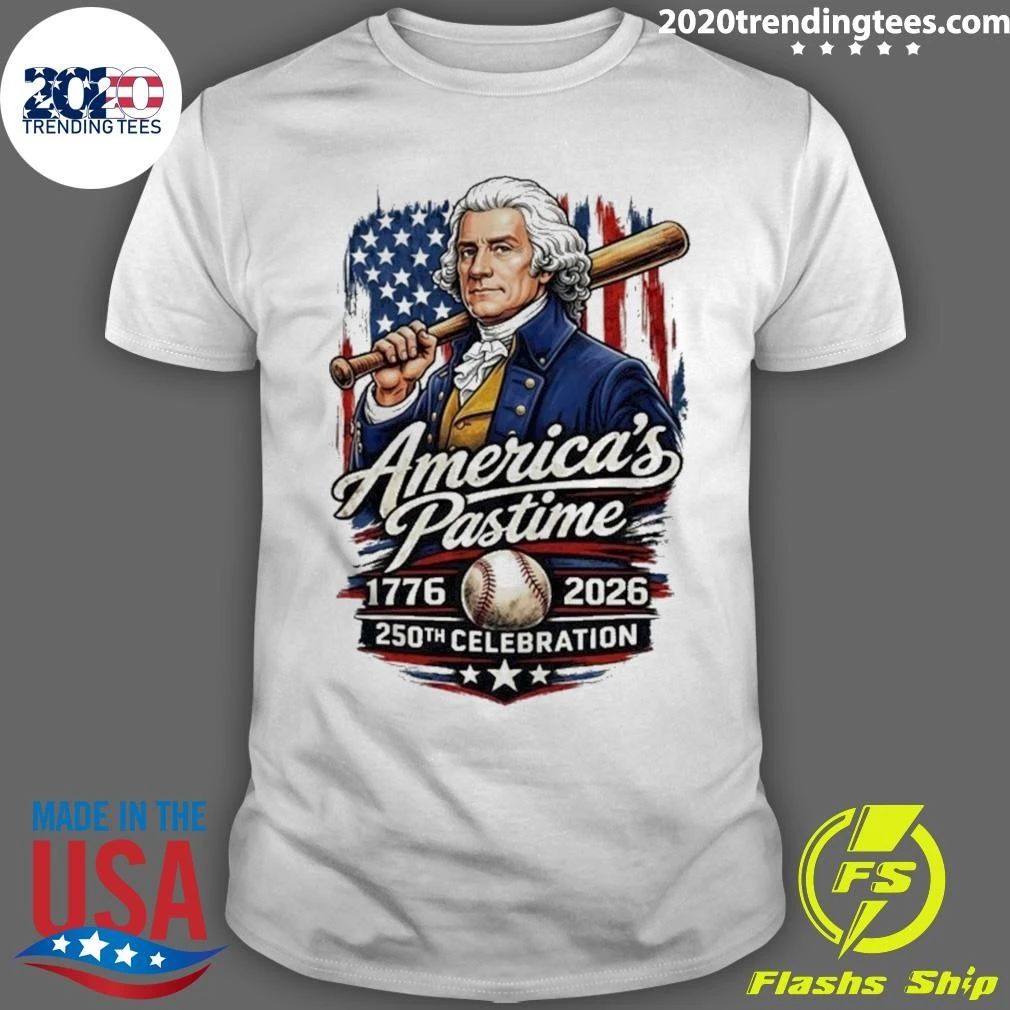 Thomas Jefferson Americas Pastime 1976-2026, 250th Celebration Front and Back Shirt Unisex T-shirt, Sweatshirt, Hoodie, Long Sleeve Tee - T-Shirt, Sweatshirt, Hoodie