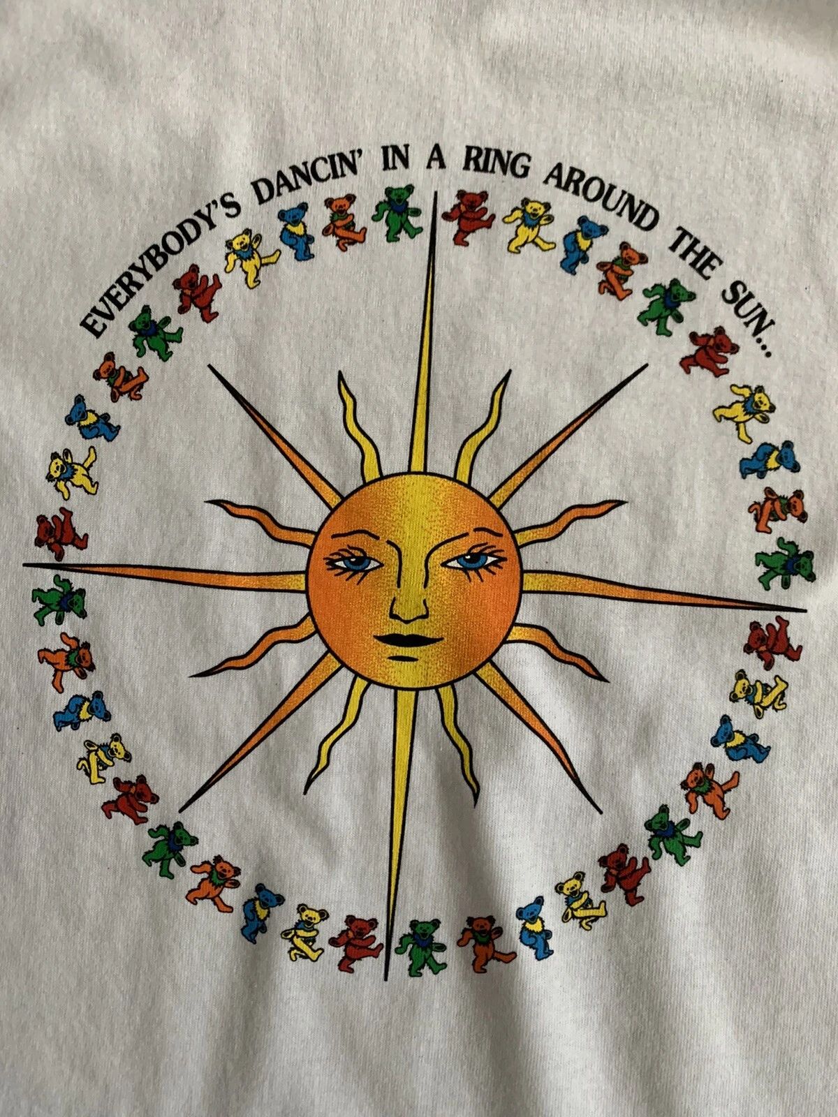 Grateful Dead Dancing Bear Long Sleeve shirt size MEDIUM - Bears Around The Sun Unisex T-shirt, Sweatshirt, Hoodie, Long Sleeve Tee - T-Shirt, Sweatshirt, Hoodie
