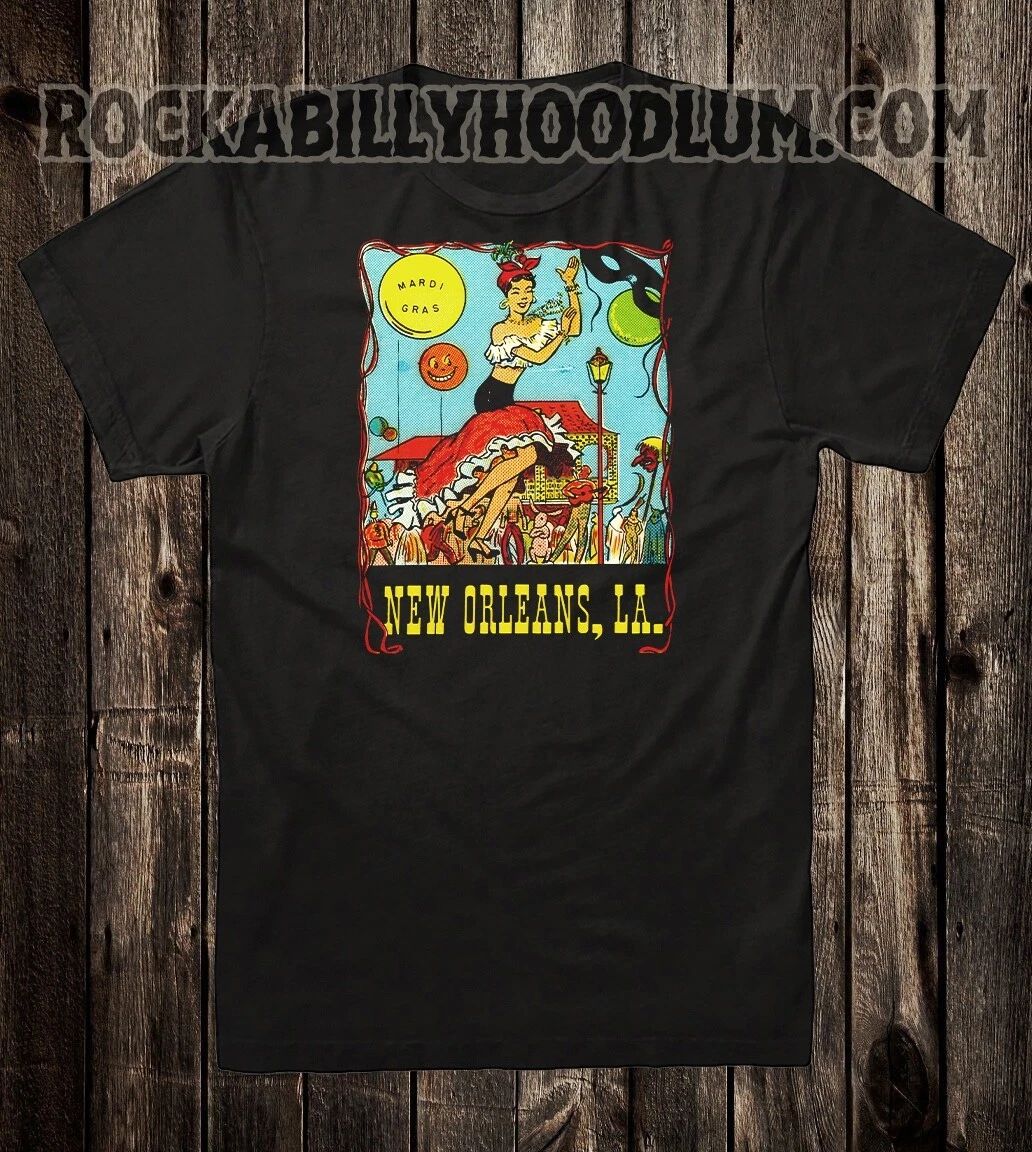 Retro Travel Tee T Shirt 100% Cotton Tourist New Orleans NOLA Louisiana Dancer Unisex T-shirt, Sweatshirt, Hoodie, Long Sleeve Tee - T-Shirt, Sweatshirt, Hoodie