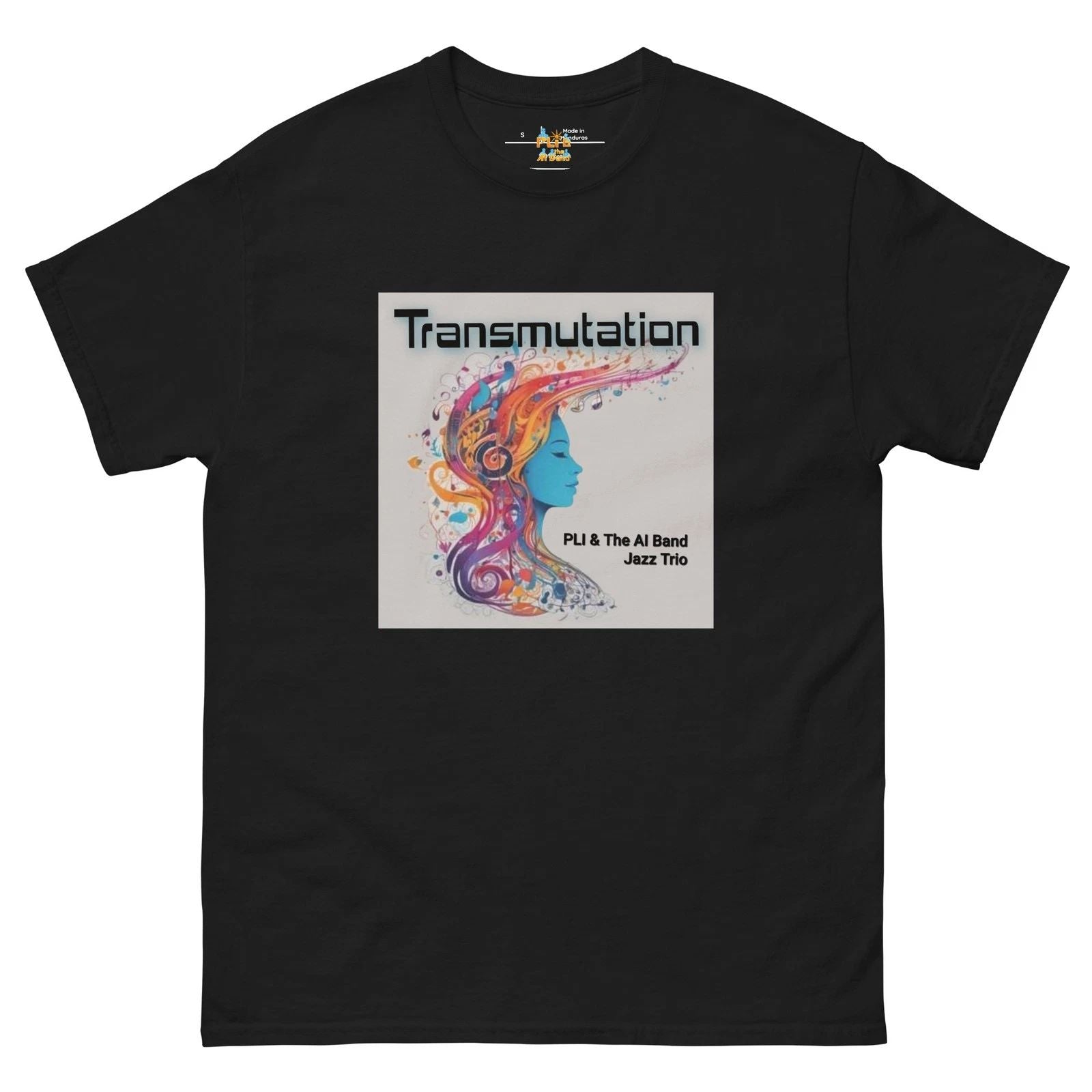 "TRANSMUTATION" Album Art Unisex classic t-shirt by PLI & the AI Band Unisex T-shirt, Sweatshirt, Hoodie, Long Sleeve Tee - T-Shirt, Sweatshirt, Hoodie