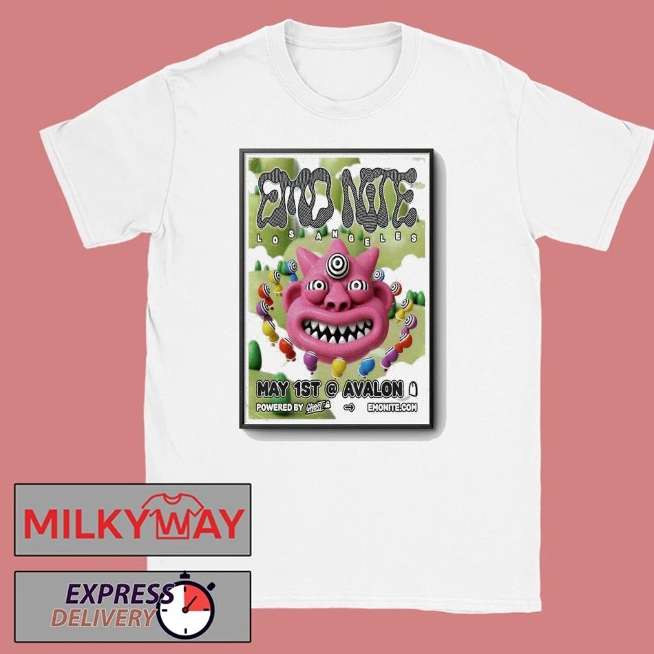 Emo Nite May 1 2026 In Los Angeles CA Poster shirt Unisex T-shirt, Sweatshirt, Hoodie, Long Sleeve Tee - T-Shirt, Sweatshirt, Hoodie