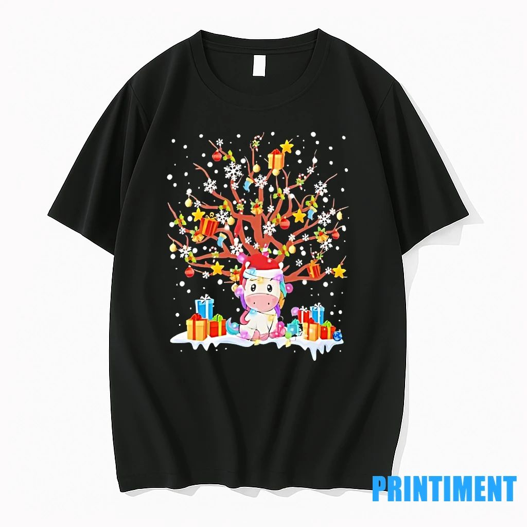 Gift Tree Unicorn Snowflake Christmas Tshirts Sweater Unisex T-shirt, Sweatshirt, Hoodie, Long Sleeve Tee - T-Shirt, Sweatshirt, Hoodie
