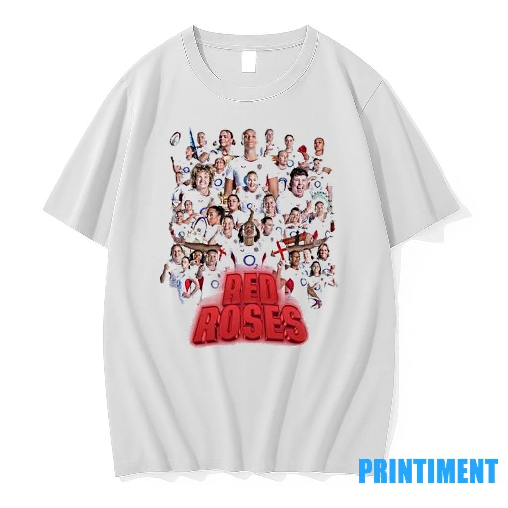 Red Roses England Womens Rugby World Cup 2025 Champions Tshirts Sweater Unisex T-shirt, Sweatshirt, Hoodie, Long Sleeve Tee - T-Shirt, Sweatshirt, Hoodie