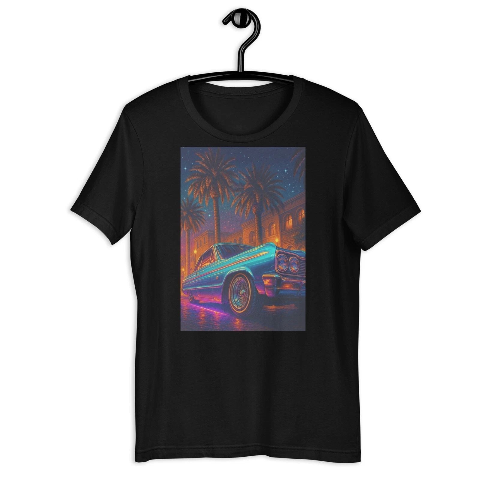 Classic Lowrider Night Cruise Unisex t-shirt Unisex T-shirt, Sweatshirt, Hoodie, Long Sleeve Tee - T-Shirt, Sweatshirt, Hoodie