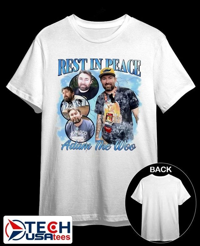Rest in peace Adam The Woo graphic shirt Unisex T-shirt, Sweatshirt, Hoodie, Long Sleeve Tee - T-Shirt, Sweatshirt, Hoodie