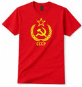 CCCP Hammer & Sickle T Shirt  Russian Soviet Graphic Tee Mens UK Unisex T-shirt, Sweatshirt, Hoodie, Long Sleeve Tee - T-Shirt, Sweatshirt, Hoodie