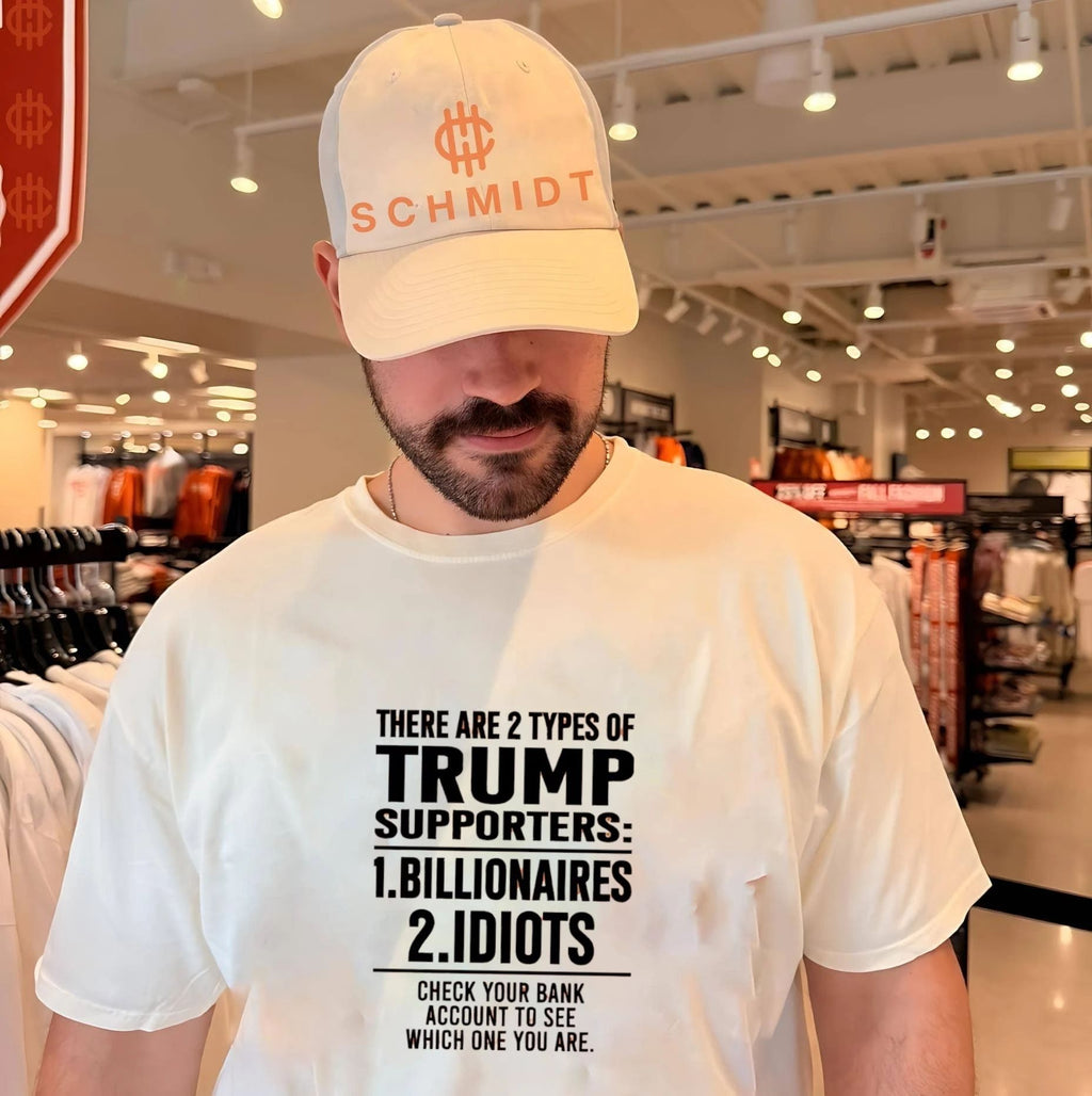 There are 2 types of Trump supporters 1 billionaires 2 idiots shirt Unisex T-shirt, Sweatshirt, Hoodie, Long Sleeve Tee - T-Shirt, Sweatshirt, Hoodie