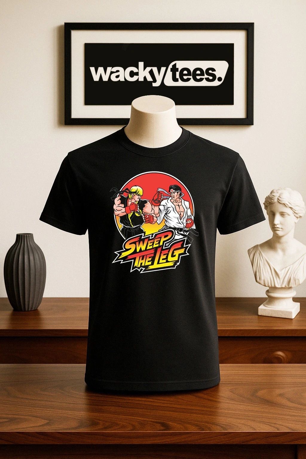 Cobra Kai Sweep The Leg Street Fighter Gaming Style Graphic Tee Shirt Unisex T-shirt, Sweatshirt, Hoodie, Long Sleeve Tee - T-Shirt, Sweatshirt, Hoodie