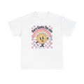 Here Comes the Sun tee | Retro smiling sun rainbow, checkerboard Unisex T-shirt, Sweatshirt, Hoodie, Long Sleeve Tee - T-Shirt, Sweatshirt, Hoodie