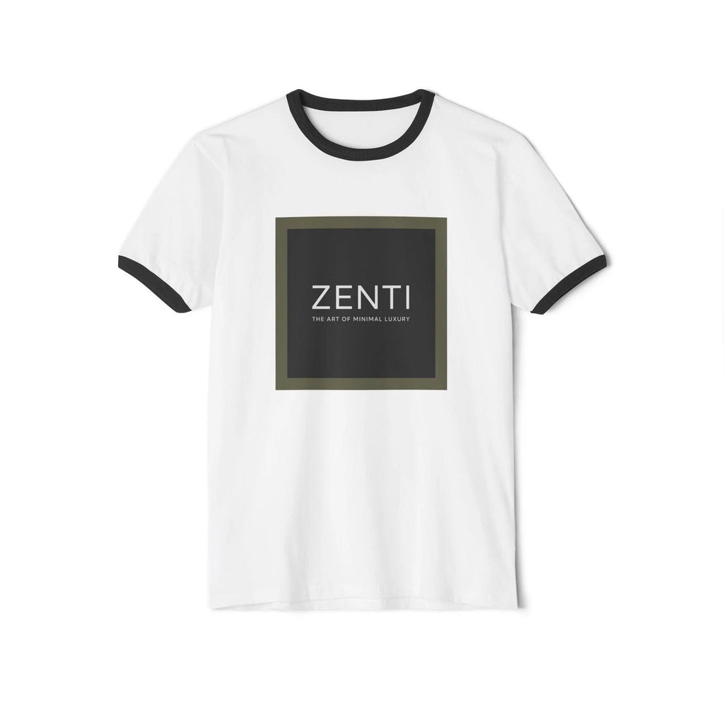 Unisex Cotton Ringer T-Shirt with Zenti Graphic, Cool Casual Wear, Gift [...] Unisex T-shirt, Sweatshirt, Hoodie, Long Sleeve Tee - T-Shirt, Sweatshirt, Hoodie