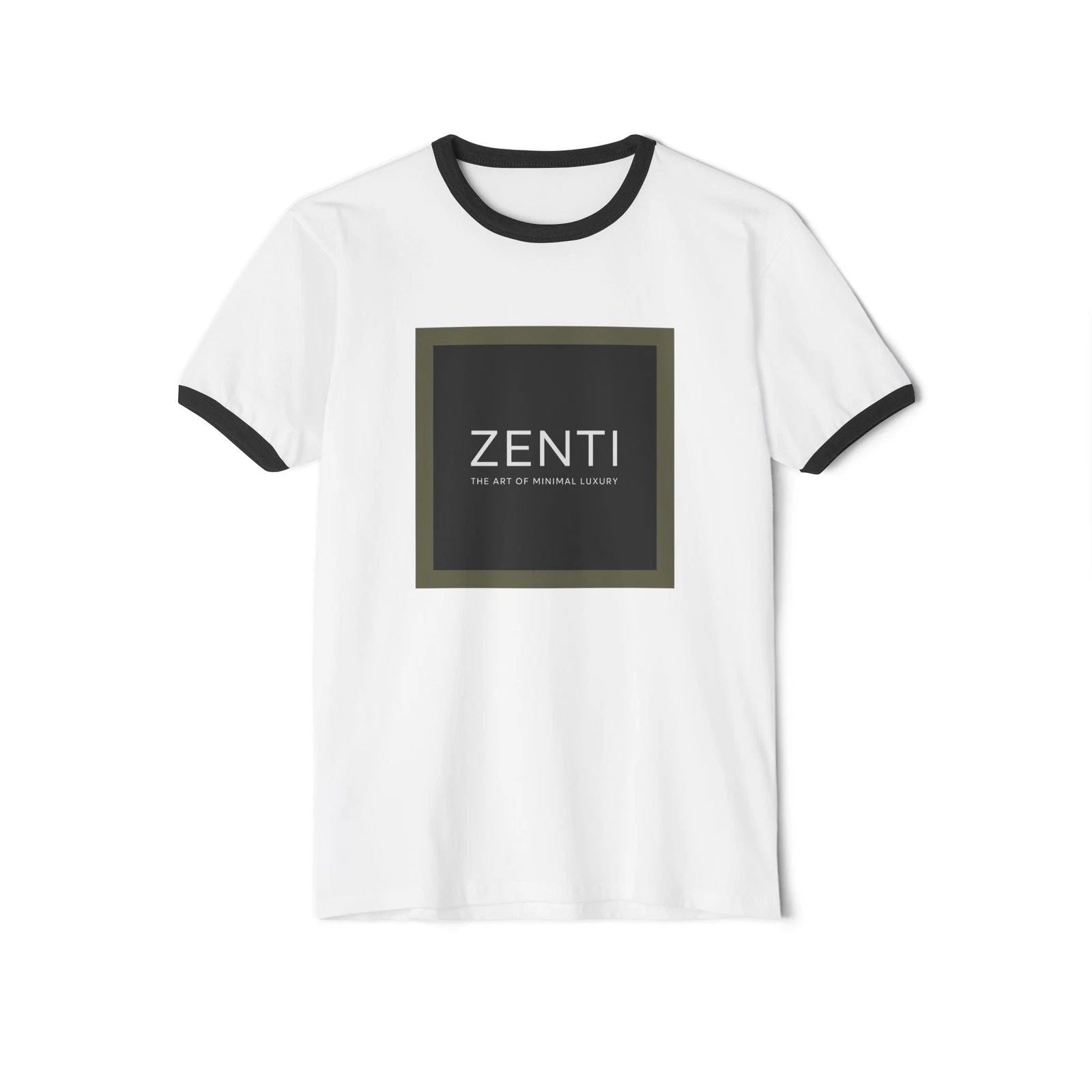Unisex Cotton Ringer T-Shirt with Zenti Graphic, Cool Casual Wear, Gift [...] Unisex T-shirt, Sweatshirt, Hoodie, Long Sleeve Tee - T-Shirt, Sweatshirt, Hoodie