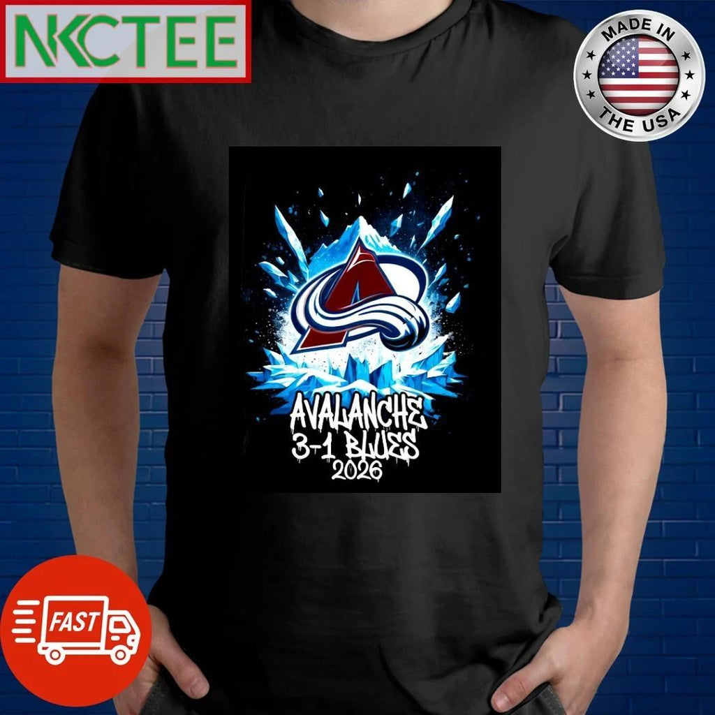 NKCtees Avalanche 3-1 Blues 2026 shirt Unisex T-shirt, Sweatshirt, Hoodie, Long Sleeve Tee - T-Shirt, Sweatshirt, Hoodie