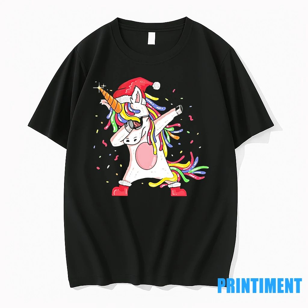 Dabbing Rainbow Unicorn Christmas Party Tshirts Sweater Unisex T-shirt, Sweatshirt, Hoodie, Long Sleeve Tee - T-Shirt, Sweatshirt, Hoodie