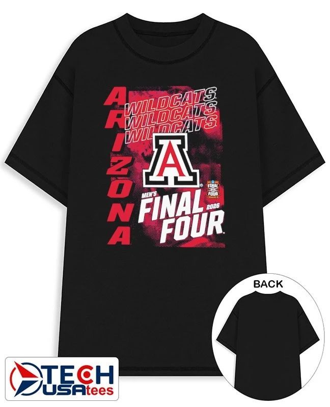 Arizona Wildcats 2026 NCAA Mens Basketball Tournament March Madness Final Four shirt by shopncaasports - T-Shirt, Sweatshirt, Hoodie