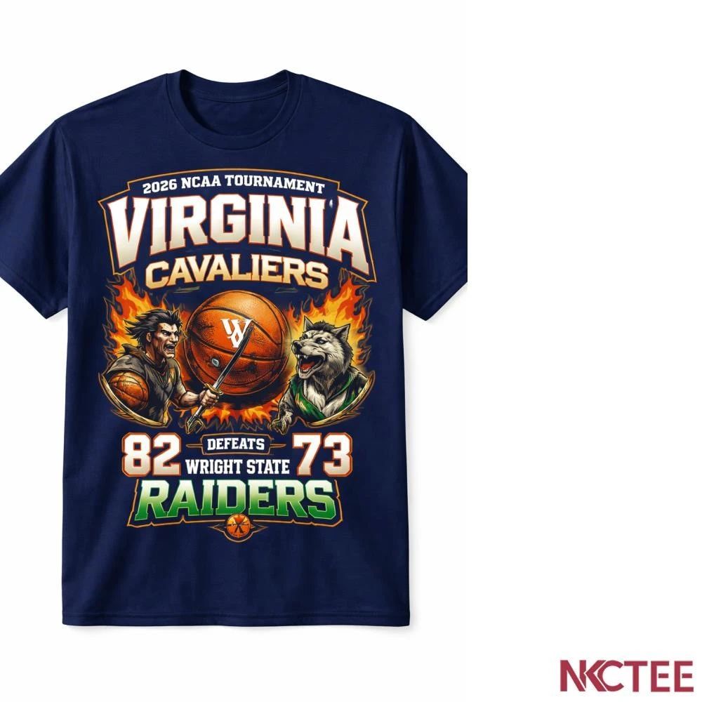NKCtees Virginia Cavaliers 82-73 Wright State Raiders 2026 NCAA Tournament Victory shirt Unisex T-shirt, Sweatshirt, Hoodie, Long Sleeve Tee - T-Shirt, Sweatshirt, Hoodie