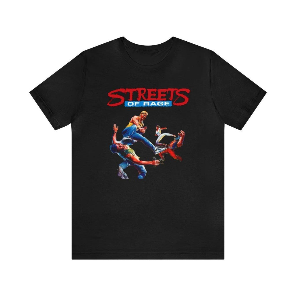 Streets of Rage Sega Genesis Cover Retro Style Pixel Unisex Short Sleeve T-Shirt Unisex T-shirt, Sweatshirt, Hoodie, Long Sleeve Tee - T-Shirt, Sweatshirt, Hoodie