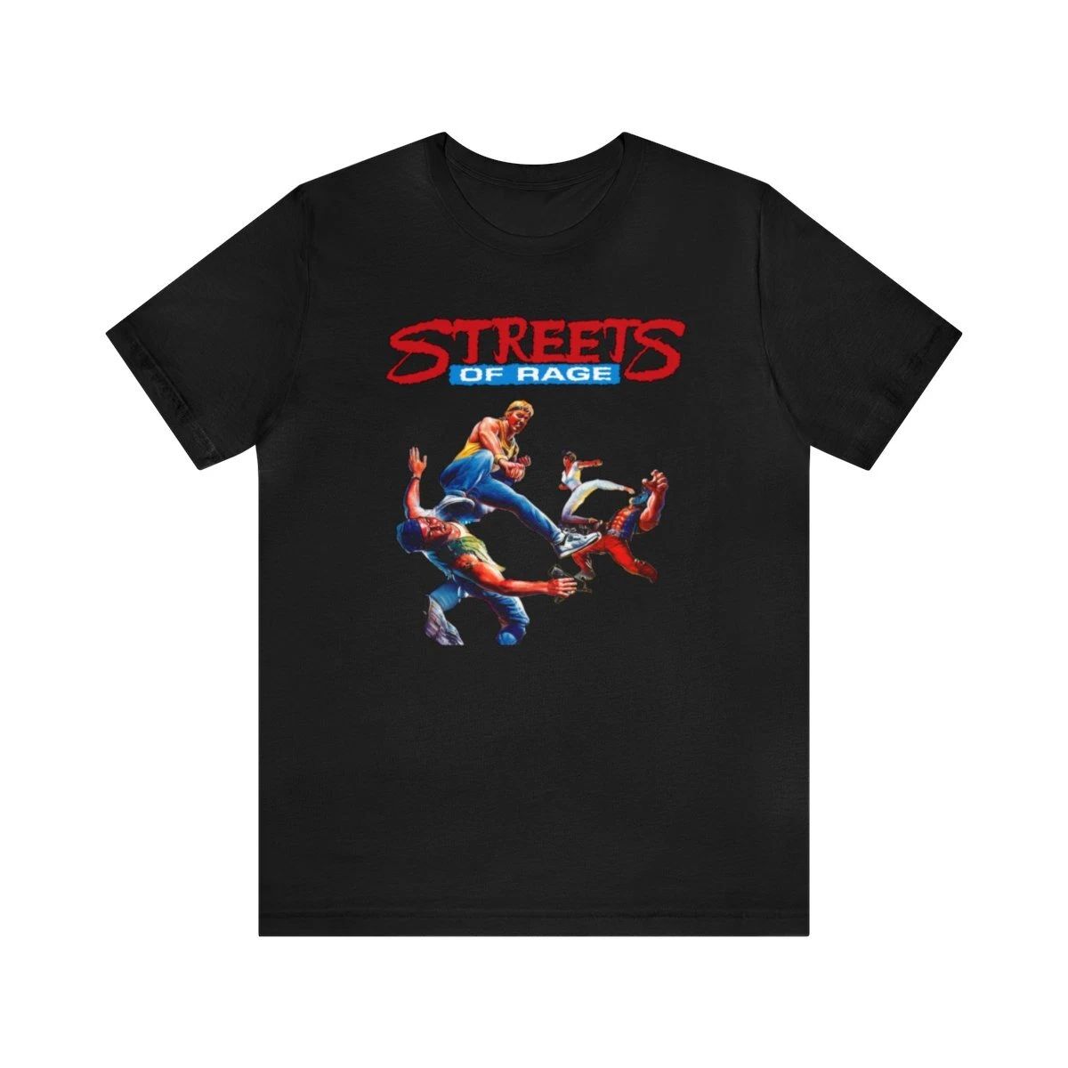 Streets of Rage Sega Genesis Cover Retro Style Pixel Unisex Short Sleeve T-Shirt Unisex T-shirt, Sweatshirt, Hoodie, Long Sleeve Tee - T-Shirt, Sweatshirt, Hoodie